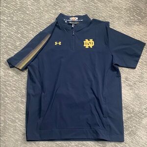 Under Armour Navy Notre Dame Polo